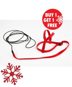 Avian Adventure Parrot Harness Extra Large - Large Macaws, Cockatoos Red - BOGOF